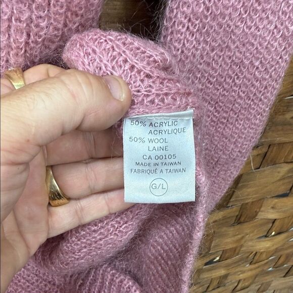 Vintage Twik Wool Dusty Pink Button-Up Cardigan - Picture 4 of 4